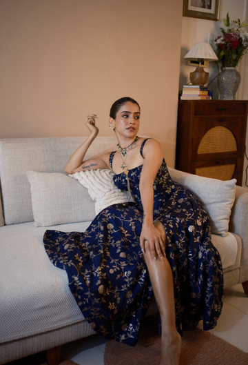 Brocade Milkmaid Dress